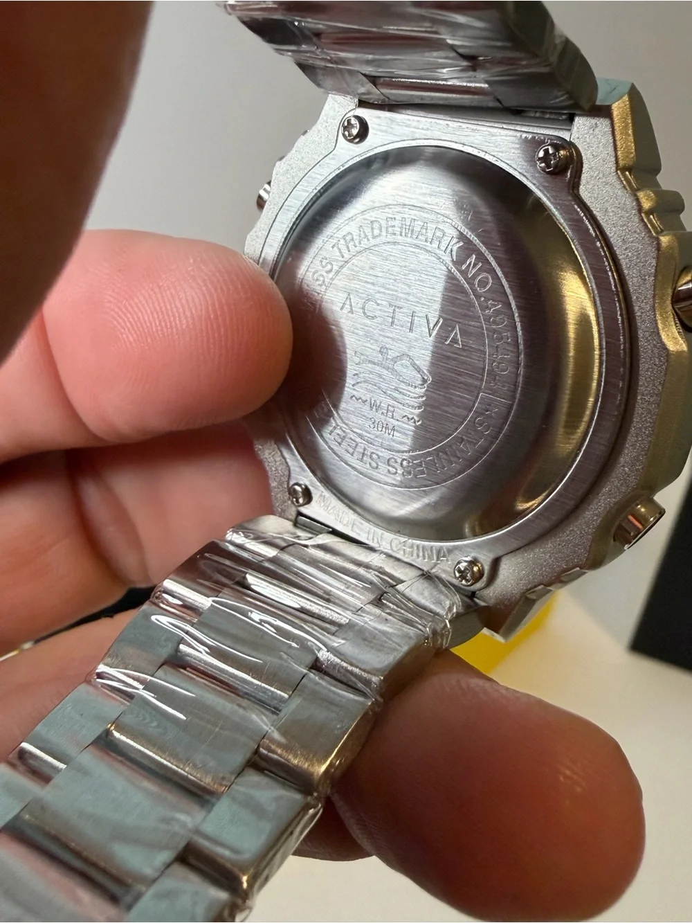 Activa x Invicta watch Dual Time Silver Men's Watch